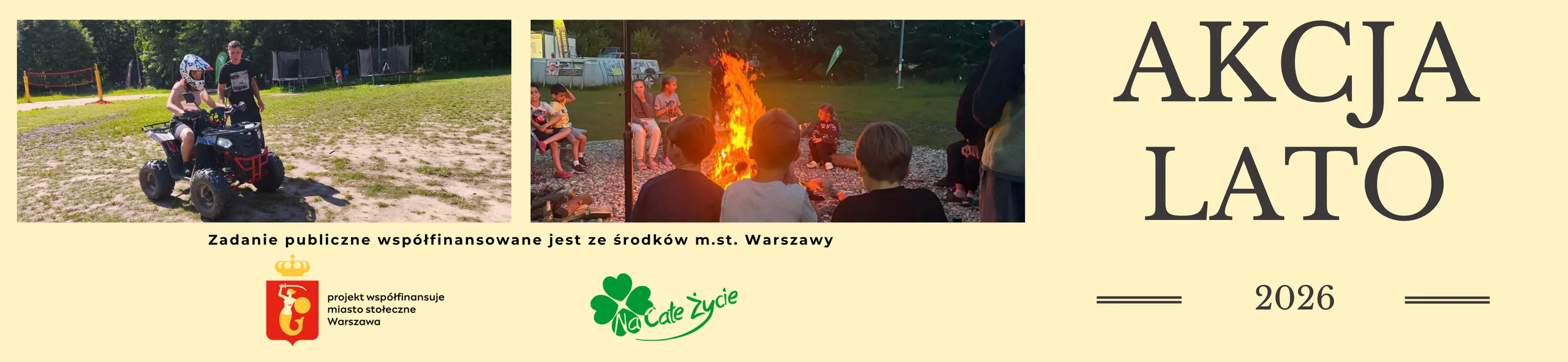 Podsumowanie projektu pn. "Akcja Lato 2026" współfinansowanego ze środków m.st. Warszawy